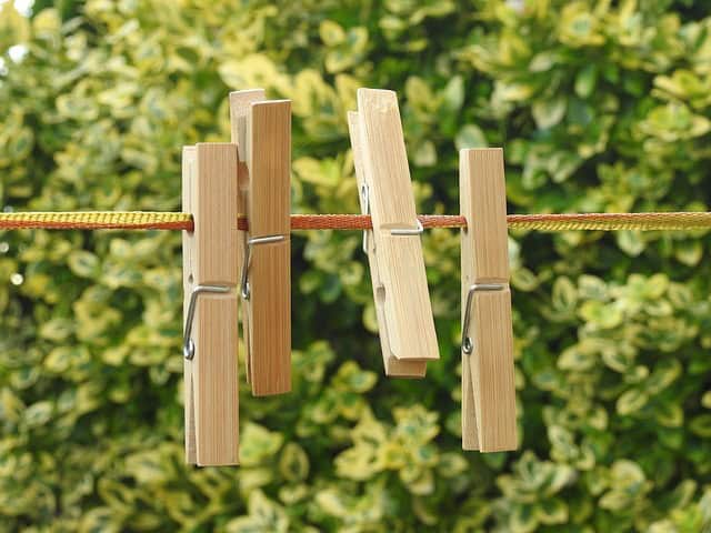 clasps, washing, wash, drying, string