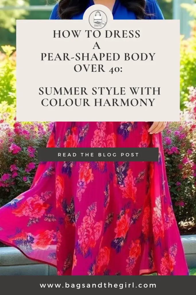 How To Dress A Pear-Shaped Body Over 40: Summer Style With Colour Harmony